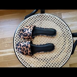 Banana Republic Satin Slide Sandals NWT